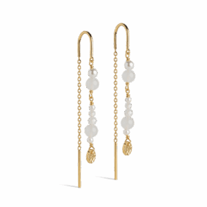 Sofia øreringe - White & Pearls