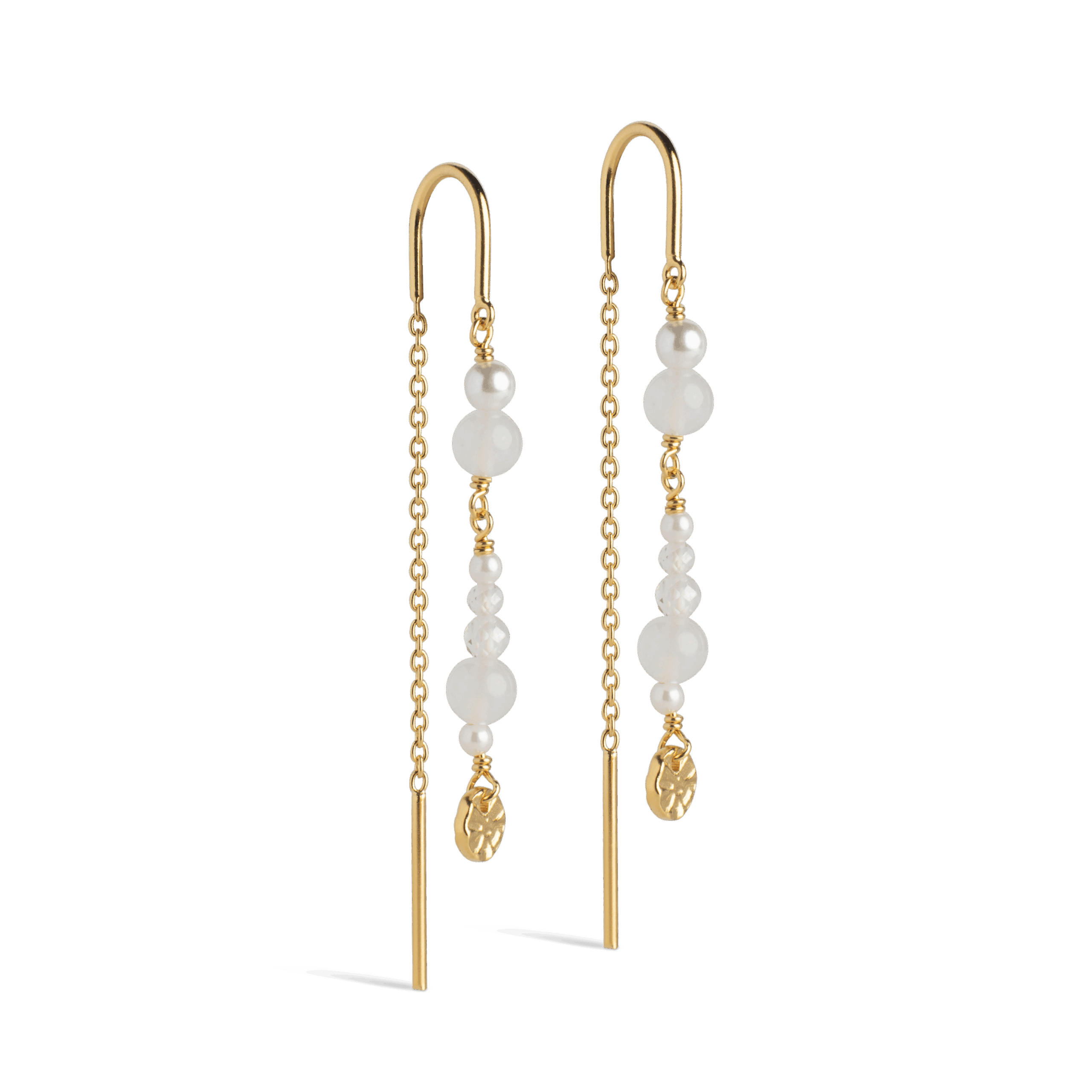 Sofia øreringe - White & Pearls