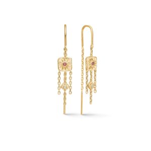 Solara hængeøreringe - forgyldt