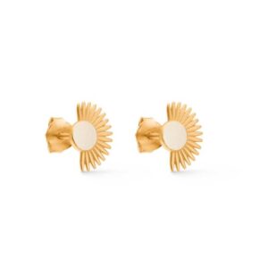 Soleil Stud Forgyldt M/daisy Fra Enamel Copenhagen