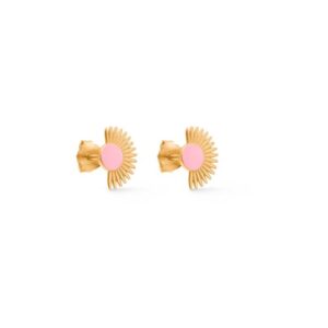 Soleil Stud Forgyldt M/rose Fra Enamel Copenhagen