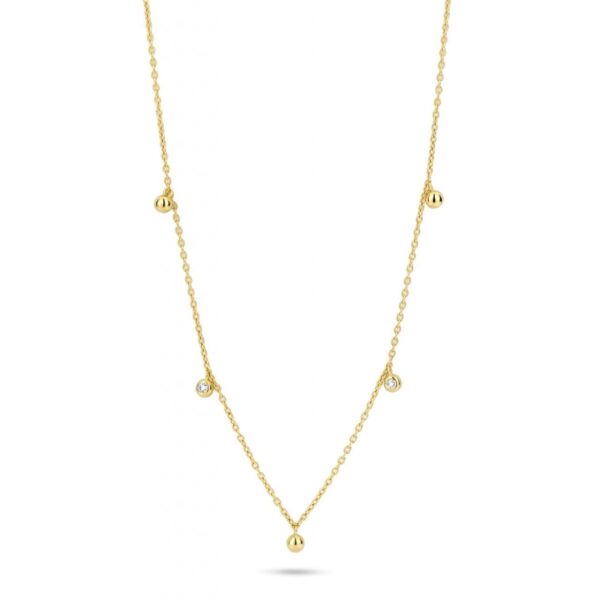 Spirit Icons Sway Halskæde i 14 Karat Guld med Diamanter 0,04 Carat W/VS
