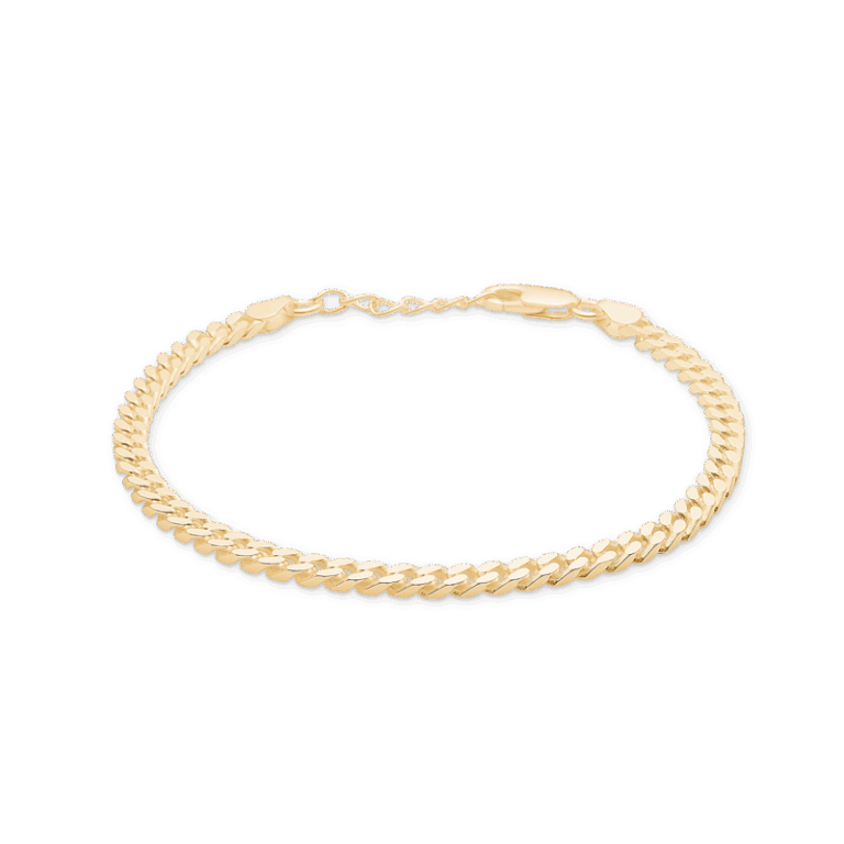 Studio Z Plaited Panser Facet armbånd i forgyldt