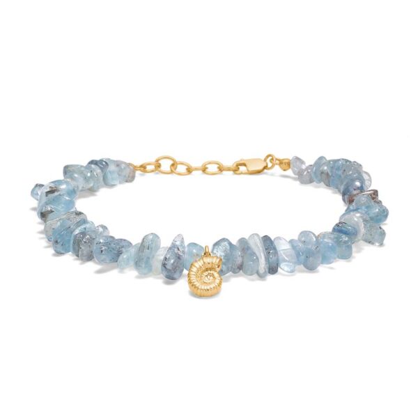 Studio Z Seashell Secrets armbånd i forgyldt