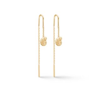 Studio Z Seashell Secrets øreringe i forgyldt