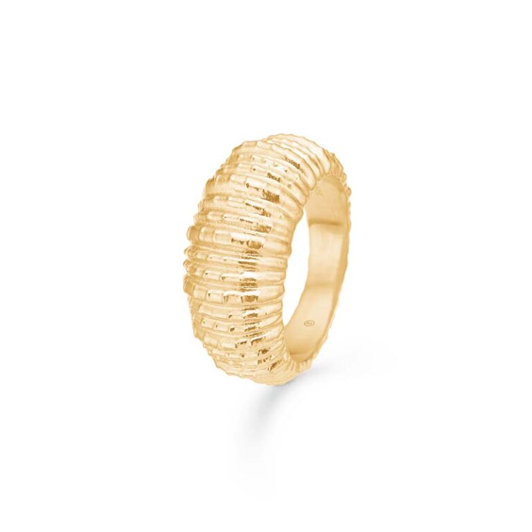 Studio Z Seashell Secrets ring i forgyldt