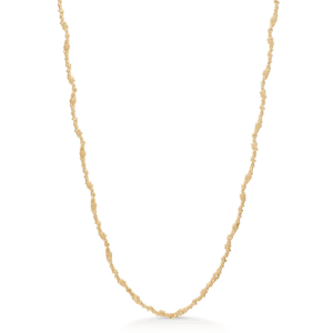 Studio Z Silica halskæde i forgyldt sølv med cubic zirkonia