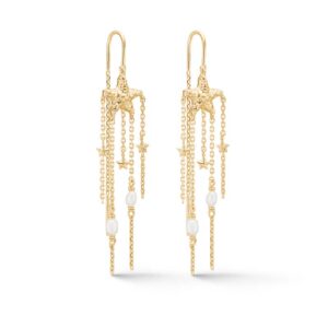 Studio Z Starfish Lustre øreringe i forgyldt