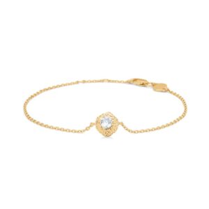 Studio Z Wild Cliff armbånd i forgyldt med cubic zirkonia