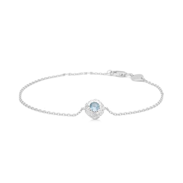 Studio Z Wild Cliff armbånd i sølv med blå cubic zirkonia