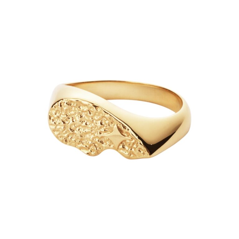 Textured BFF Sparkly ring - forgyldt