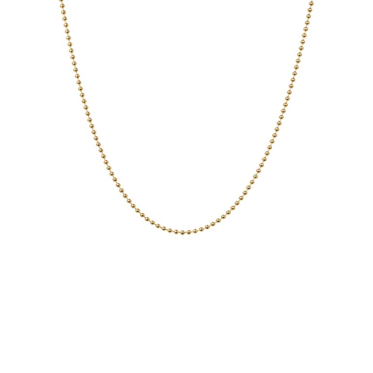 Textured Dots halskæde - forgyldt