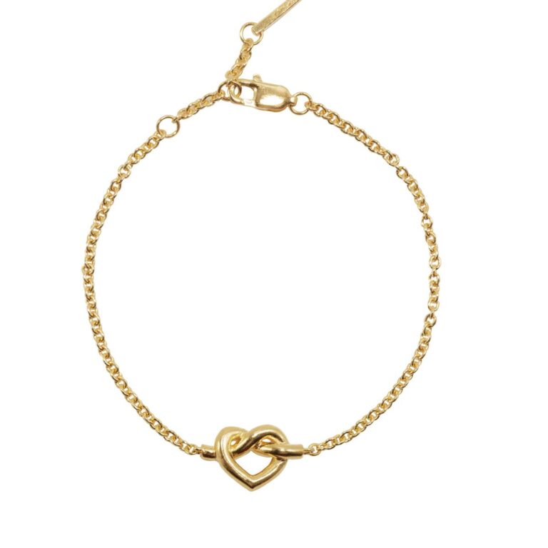 Tied Heart armbånd - forgyldt