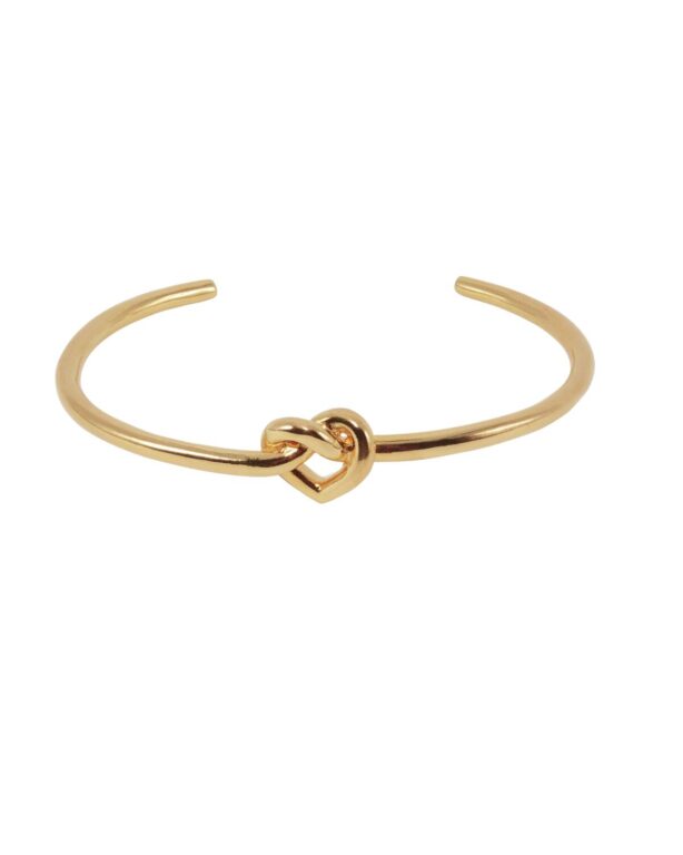 Tied Heart armring - forgyldt