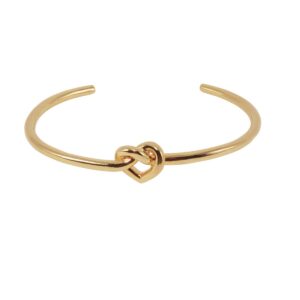 Tied Heart armring - forgyldt