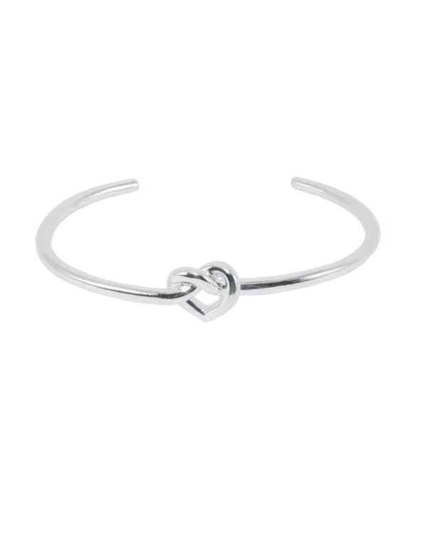 Tied Heart armring - sølv