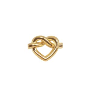 Tied Heart ørestik - forgyldt