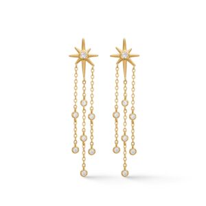 Twinkle hængeøreringe - forgyldt