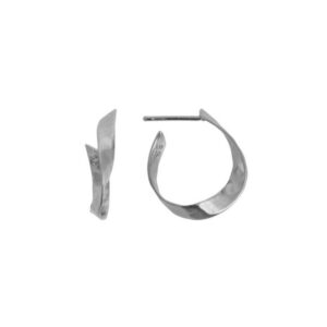 Twisted Hammered Earring 1 Stk. | Sølv Fra Stine A