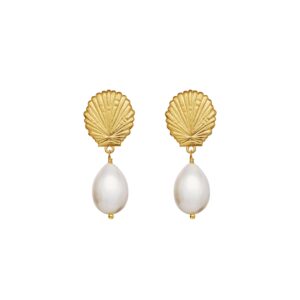 Venus hængeøreringe - forgyldt