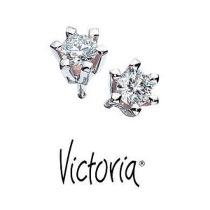 Victoria diamant hvidguld øreringe - 0,15 ct. TW/SI