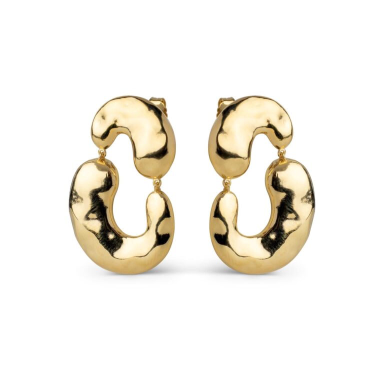 Viona hængeøreringe - forgyldt