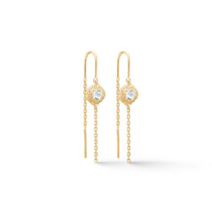 Wild Cliff hængeøreringe - forgyldt