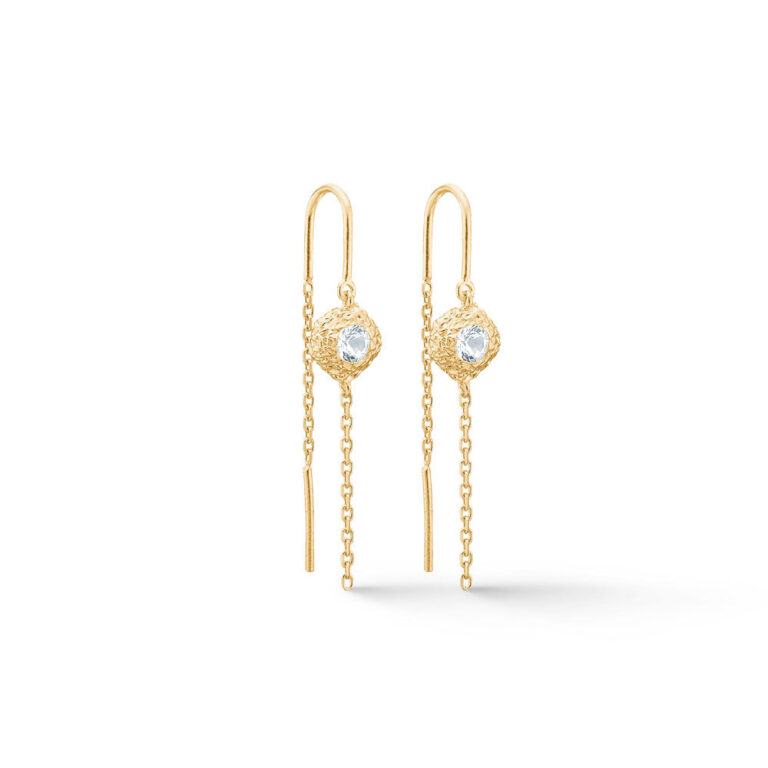 Wild Cliff hængeøreringe - forgyldt