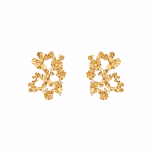 Wildflower Cluster Gilded øreringe - forgyldt