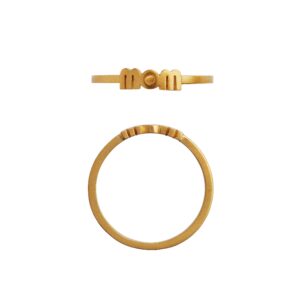 Wow mom ring - forgyldt