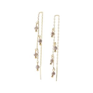 Zora hængeøreringe - forgyldt