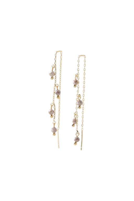 Zora hængeøreringe - forgyldt